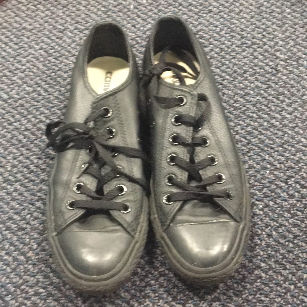 Leather converse